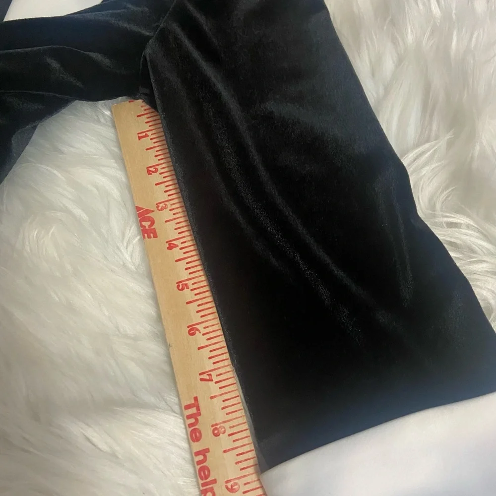 Alex Evenings Sz M Elegant Black Velvet Women's Jacket - Picture 10 of 10